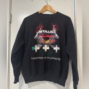 Bravado Black Metallica Crewneck Sweater